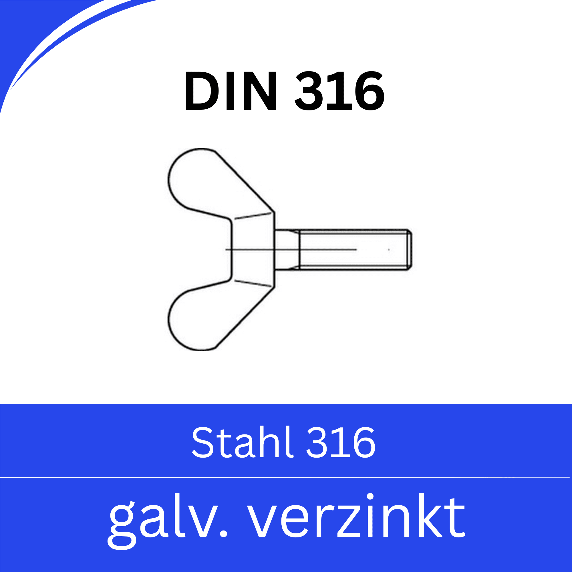 Bild für Kategorie ➤ Kategorie: DIN 316 Stahl (Temperguß) galv. verzinkt